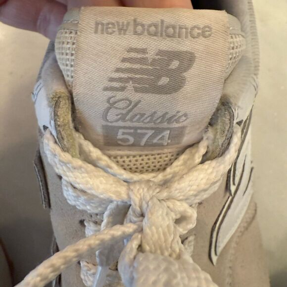 New Balance 574 Lifestyle Suede Gray Pink Rose Retro Surf  Women's 10 / 8.5 Men - Picture 10 of 10